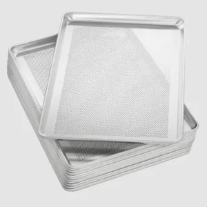 Charola Perforada Zitroalum  35 cm X 50 cm Cal.24